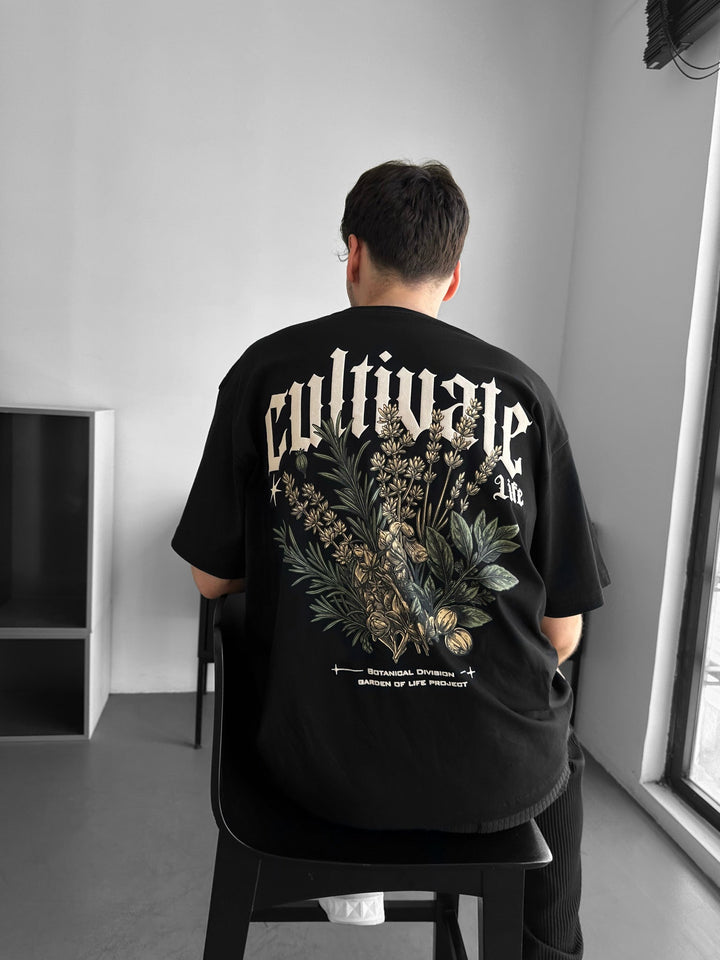 T-shirt Oversize Cultivate - Czarny