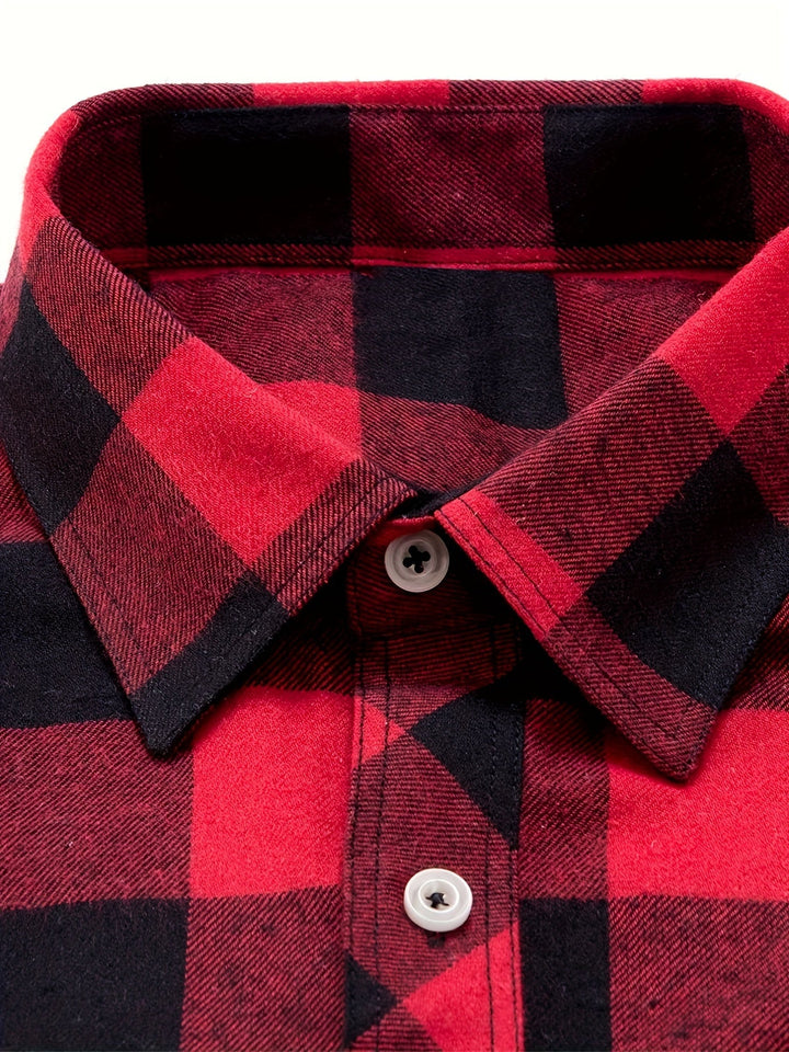 Klasyczny w kratę Flannel koszula
