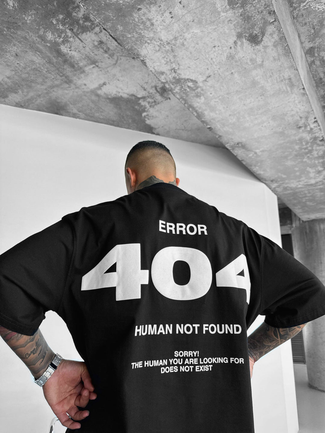 T-shirt Oversize 404 - Czarny i Biały