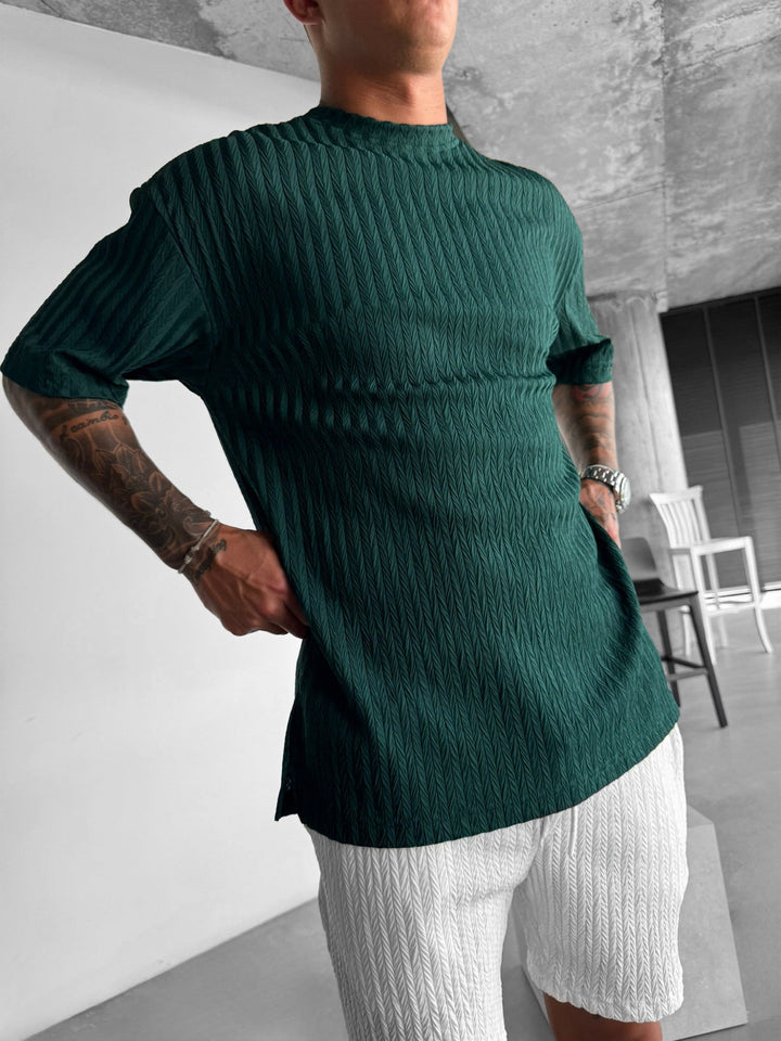 Oversize Structured T-Shirt - Las Deszczowy