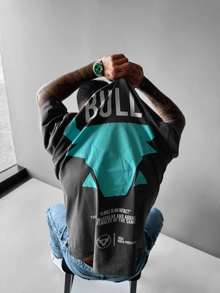 T-shirt Oversize Bull - Antracyt
