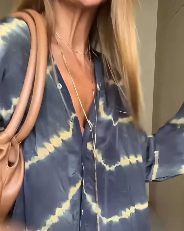 Klasyczny boho dekolt V sukienka