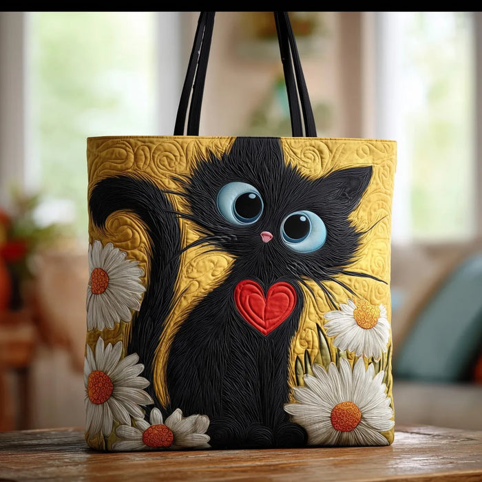 Adorable kot artystyczny torba tote