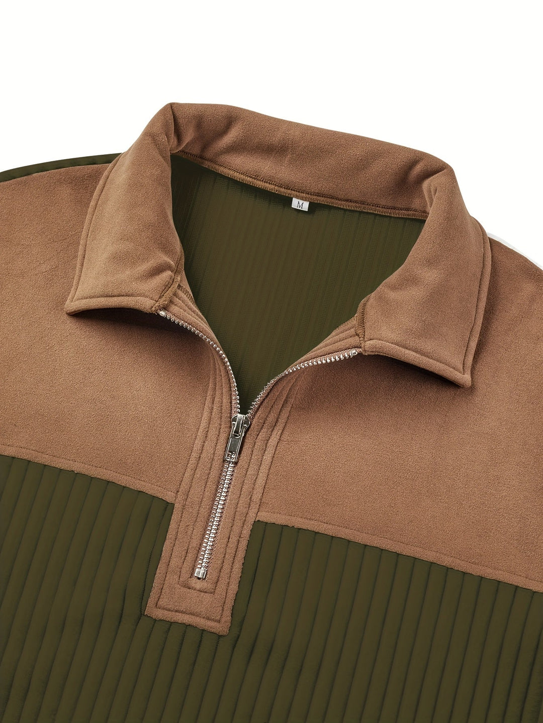Two-Tone zamek 1/4 sweter