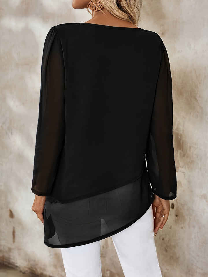 Layered zwiewny bluzka