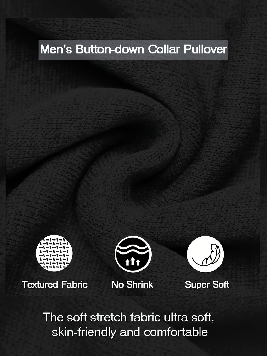 Luźny kołnierz Button-Up sweter