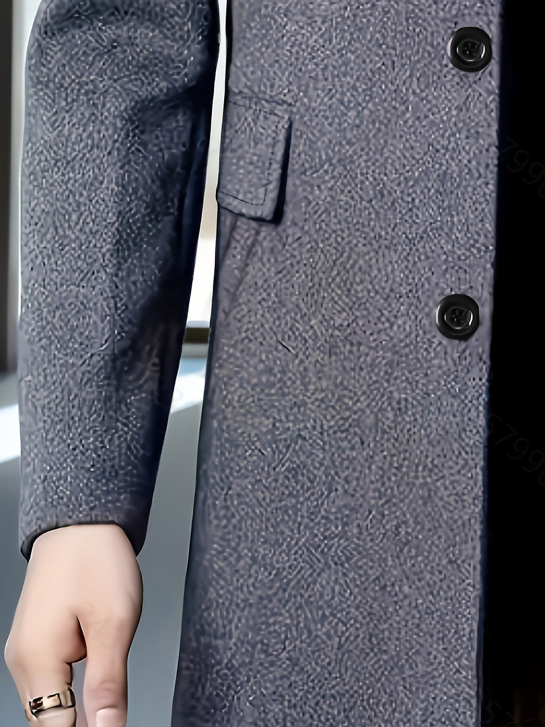 Elegancki Single-Breasted Overcoat