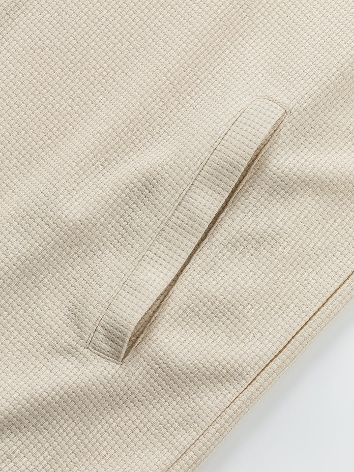 Fakturowany Button-Up kurtka