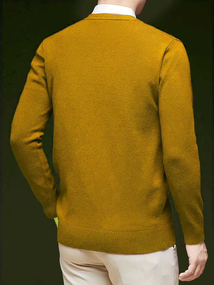 Elegancki sweter z dekoltem V