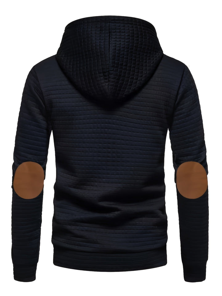 Fakturowany bluza z kapturem