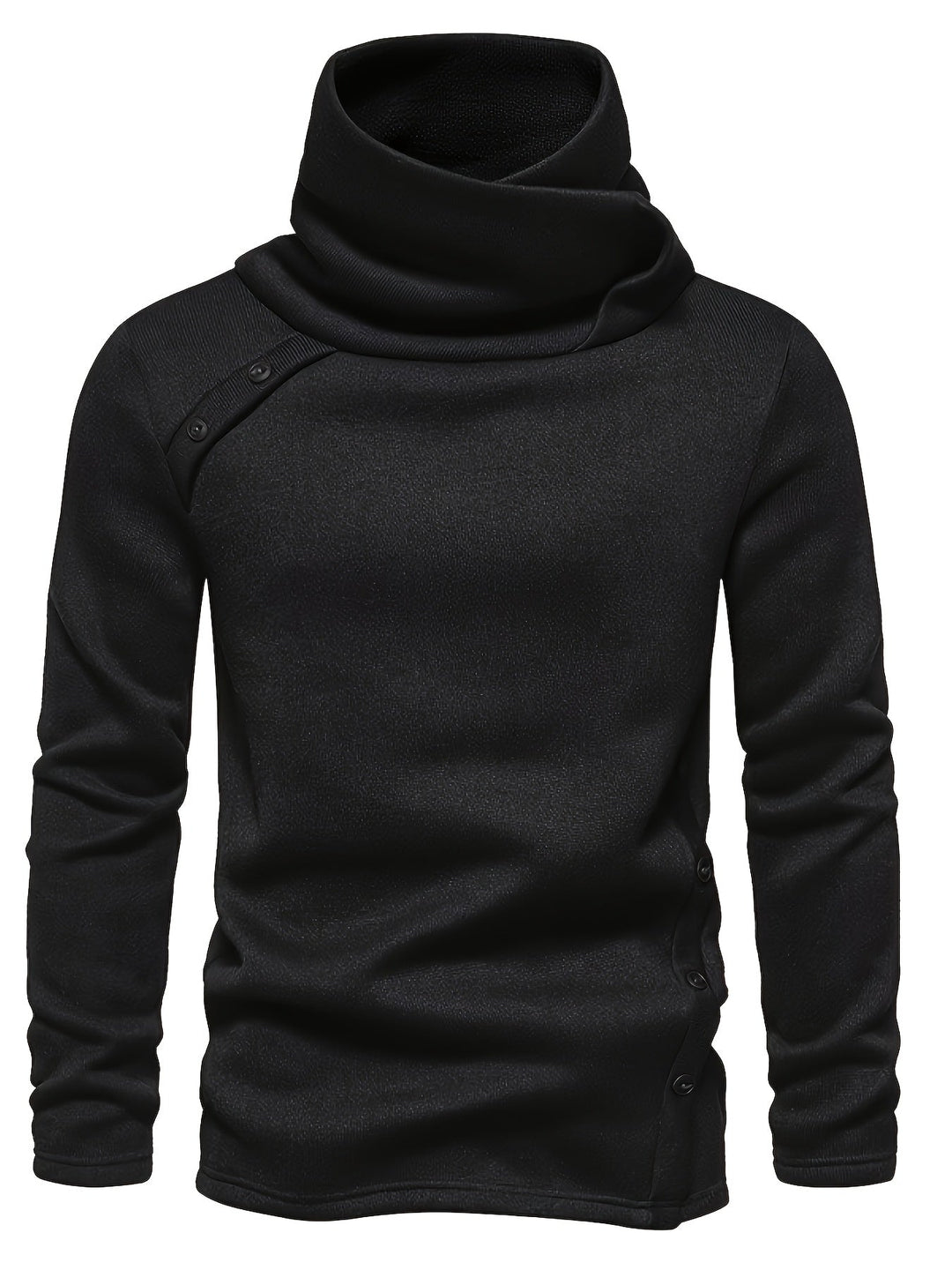 Luźny kołnierz Button-Up sweter