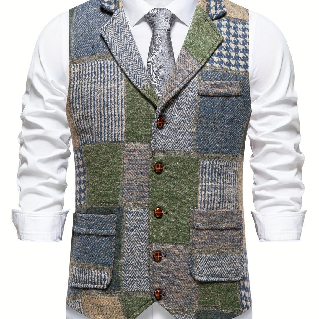 Patchwork dopasowany kamizelka