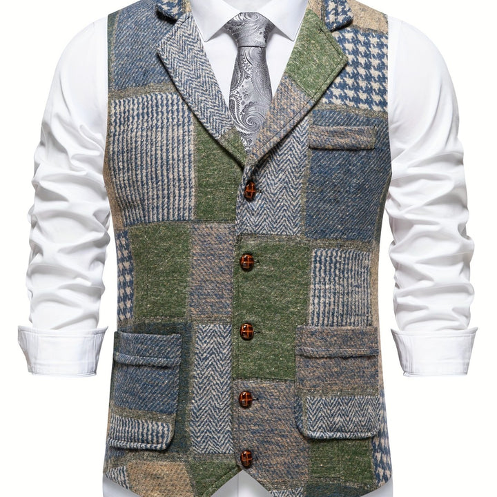 Patchwork dopasowany kamizelka