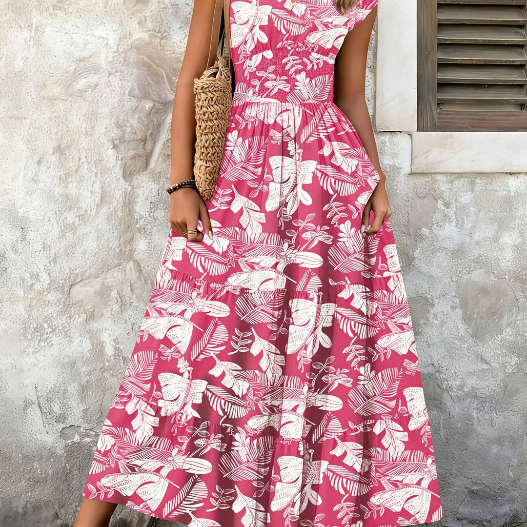 Zwiewny boho sukienka maxi