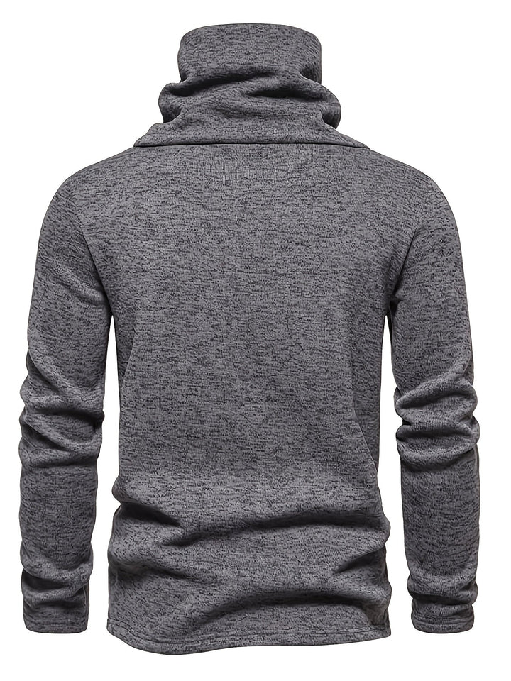Luźny kołnierz Button-Up sweter