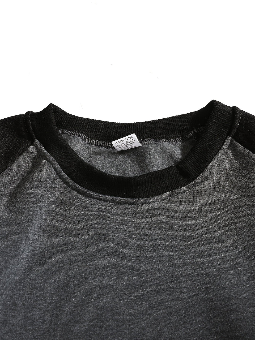 Klasyczny Raglan bluza z okrągłym dekoltem
