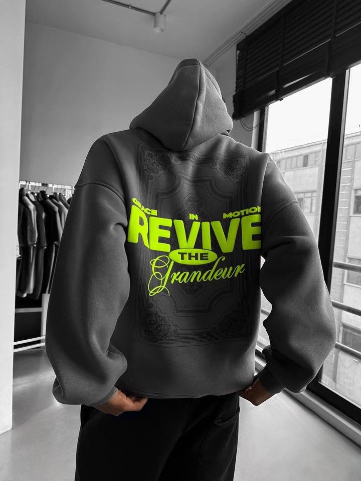 Oversize Revive Hoodie - Antracyt