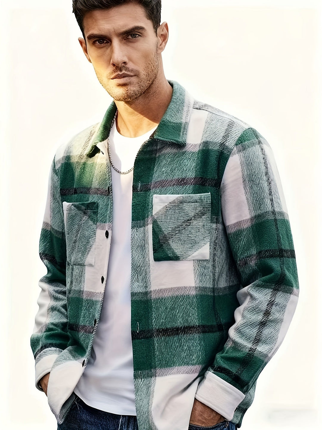Solidny Check Overshirt