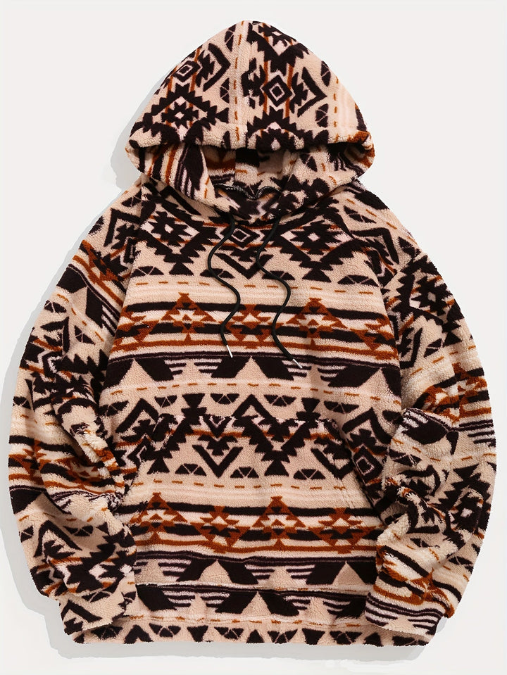 Wzorzysty bluza z kapturem