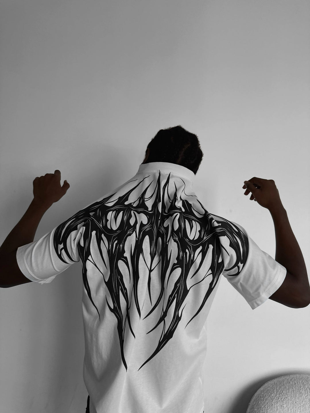 T-shirt Oversize Tribal - Ecru