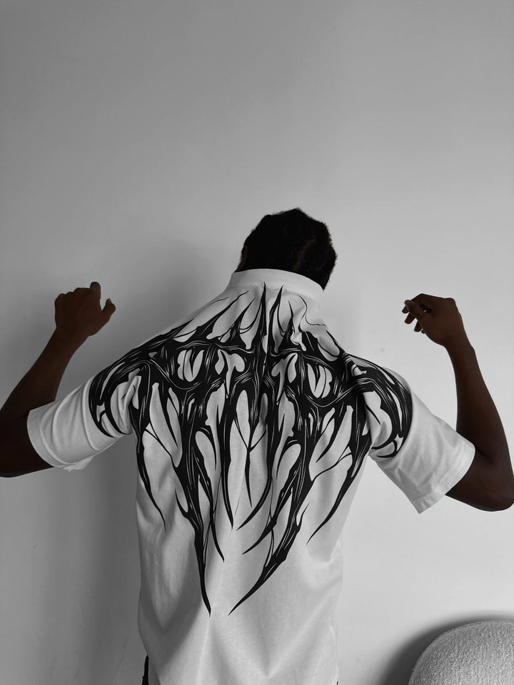 T-shirt Oversize Tribal - Ecru
