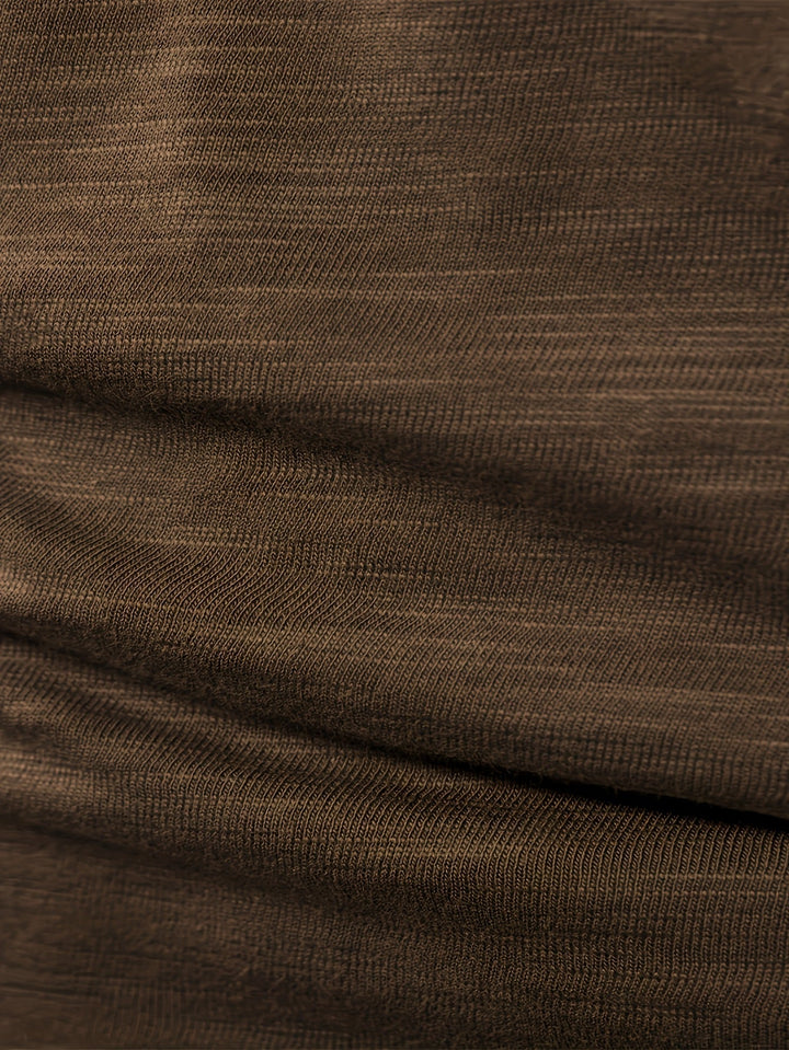 Klasyczny Button-Placket Henley