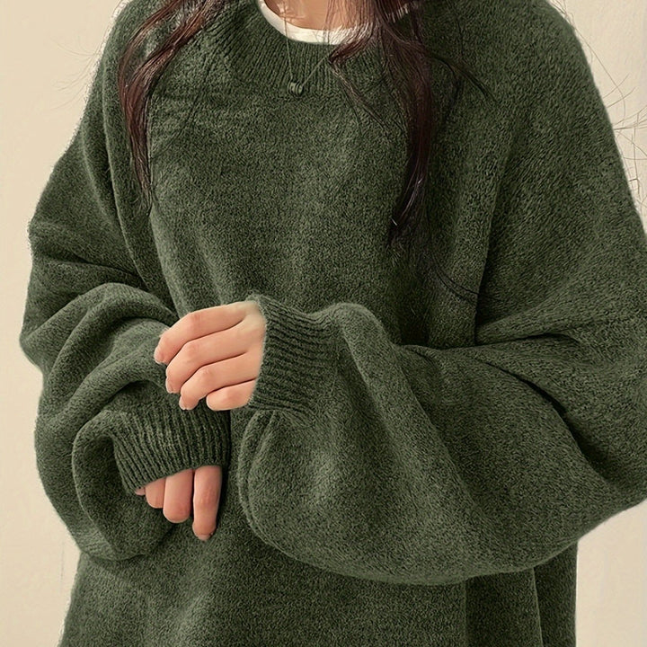 Swobodny Drop-Shoulder sweter
