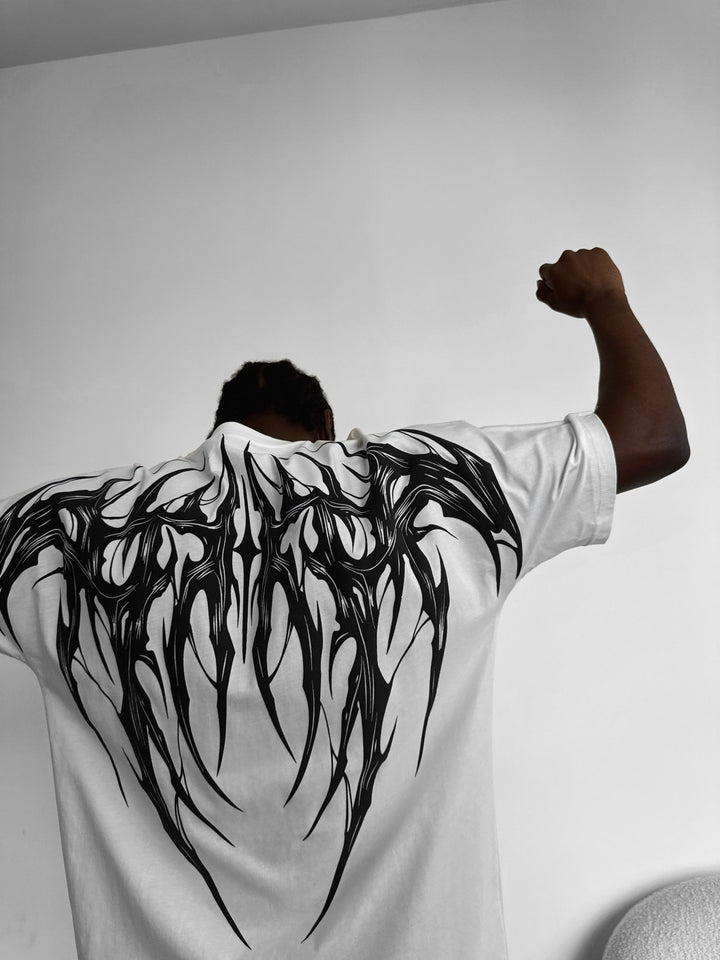 T-shirt Oversize Tribal - Ecru