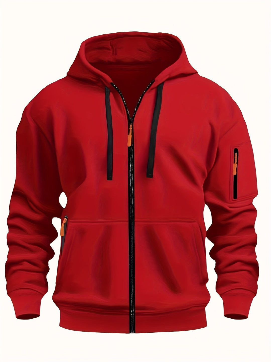 Codzienny Zip-Up bluza z kapturem