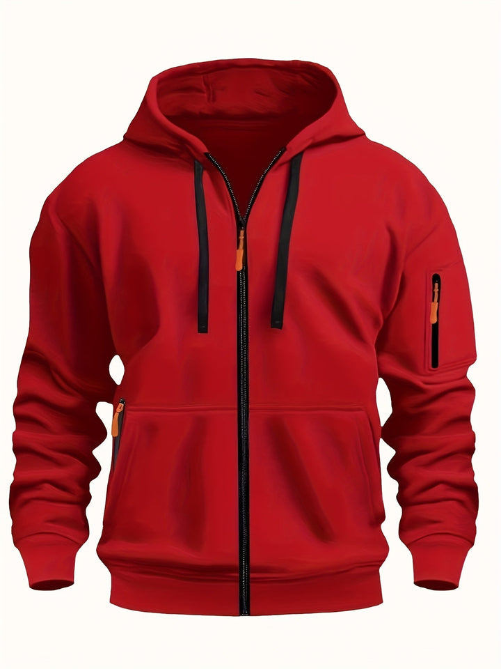 Codzienny Zip-Up bluza z kapturem