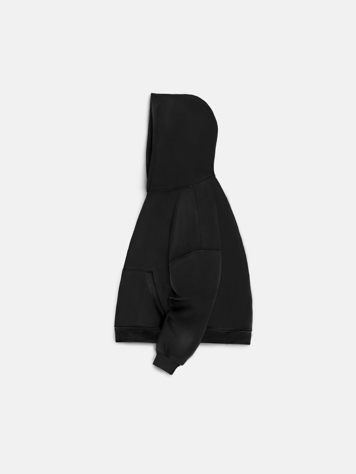 Oversize Basic Hoodie - Czarny