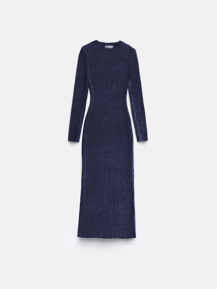 Sukienka Maxi Knit - Nocny Niebieski