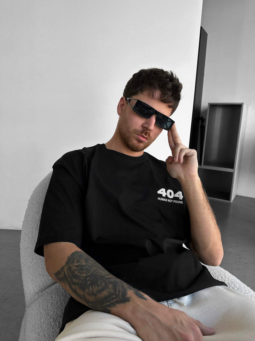 T-shirt Oversize 404 - Czarny i Biały