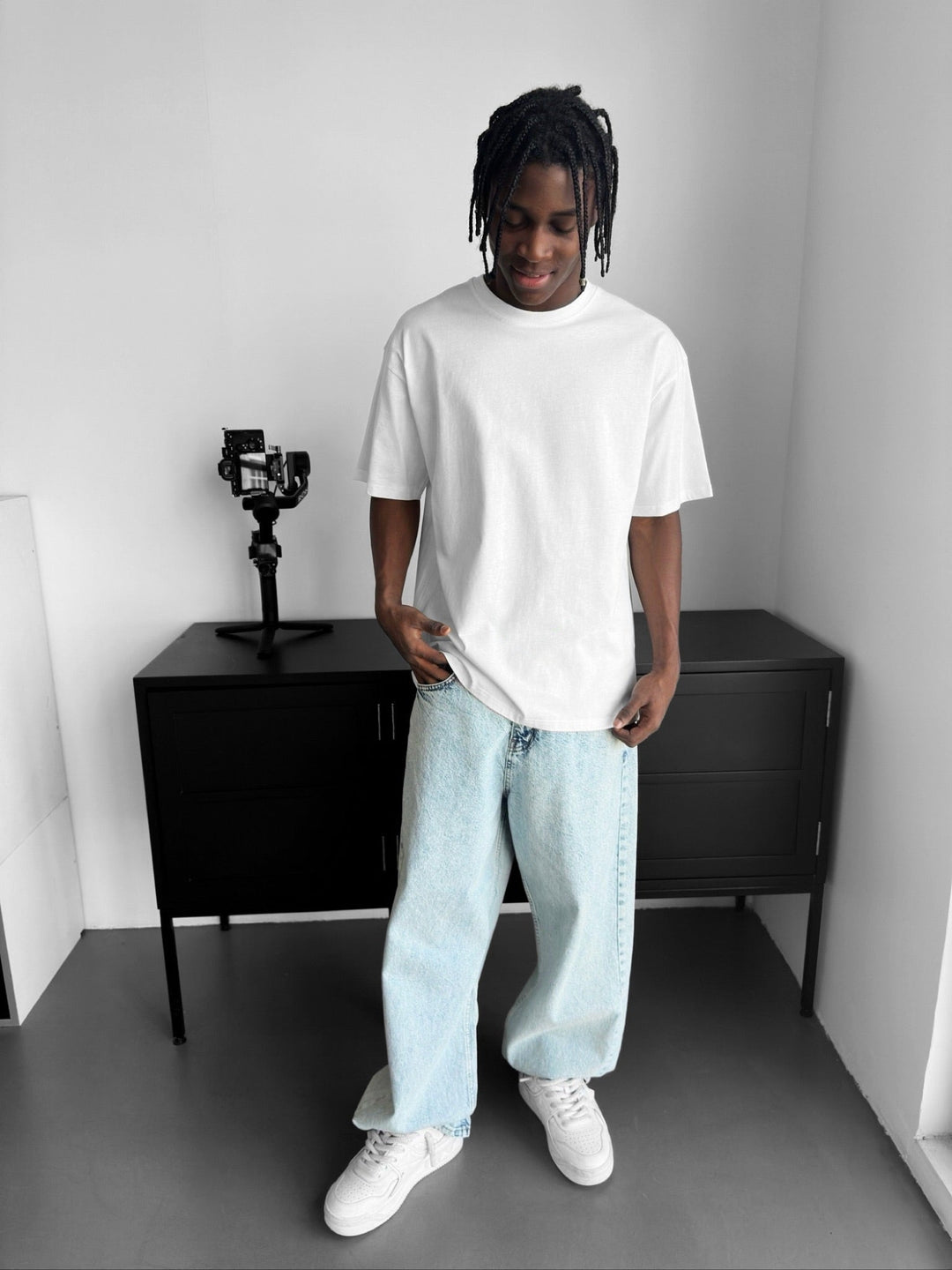 Oversize Basic T-Shirt - Ecru
