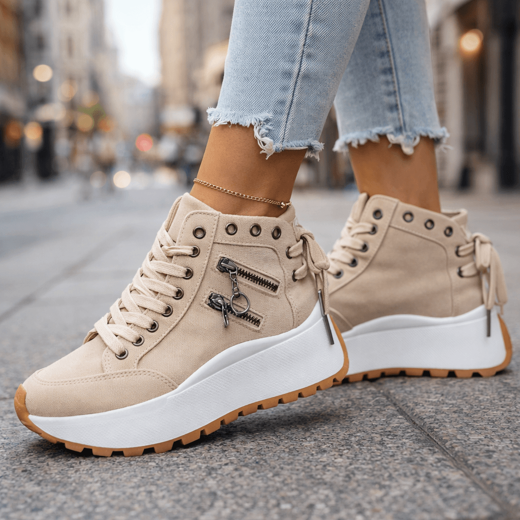Wysokiej jakości wysoki skrojony koronka buty