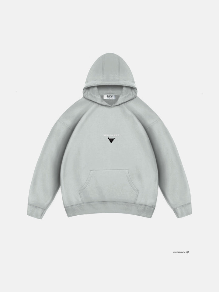 Oversize Bull Hoodie - Grzybowy Szary