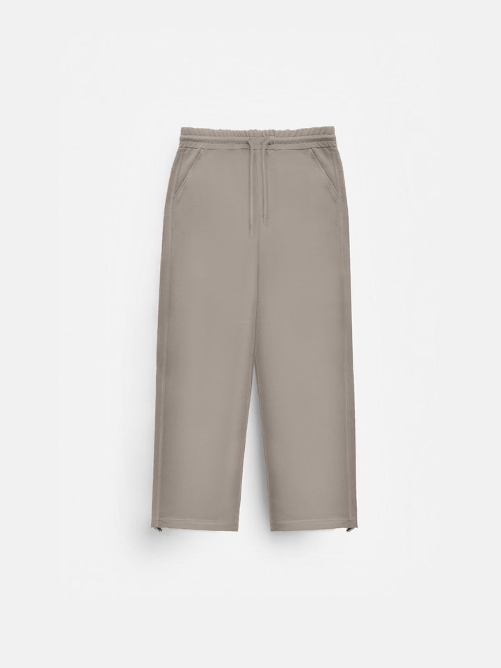 Podstawowe Spodnie - Prosty Taupe