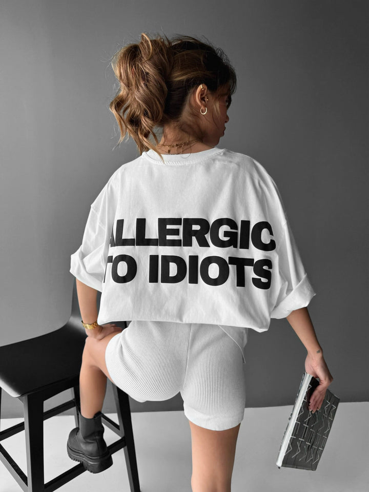 T-shirt Oversize Statement - Ecru