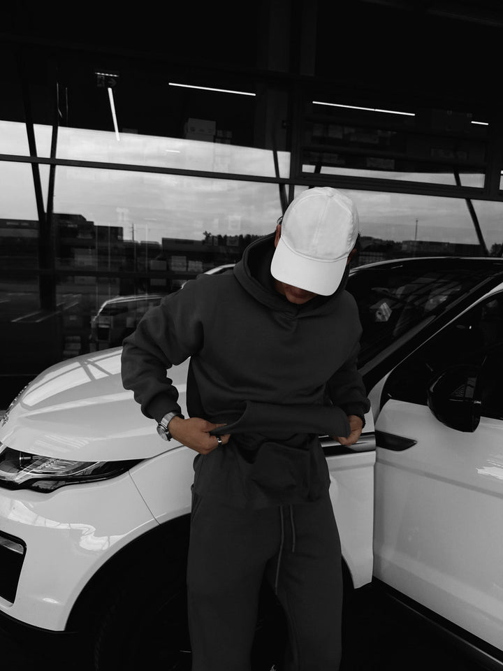 Oversize Basic Hoodie - Antracyt