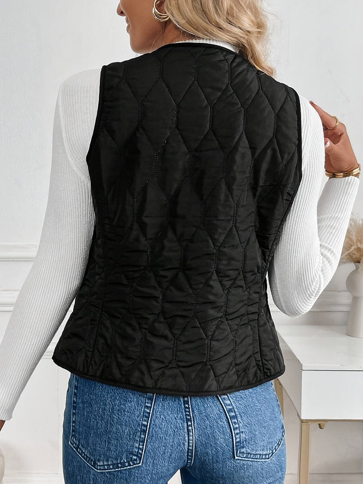 Reversible pikowany kamizelka