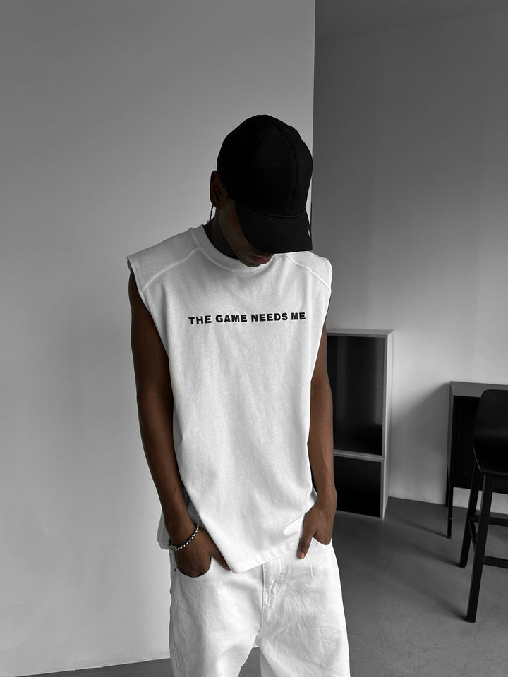 Oversize Game Tanktop - Ecru