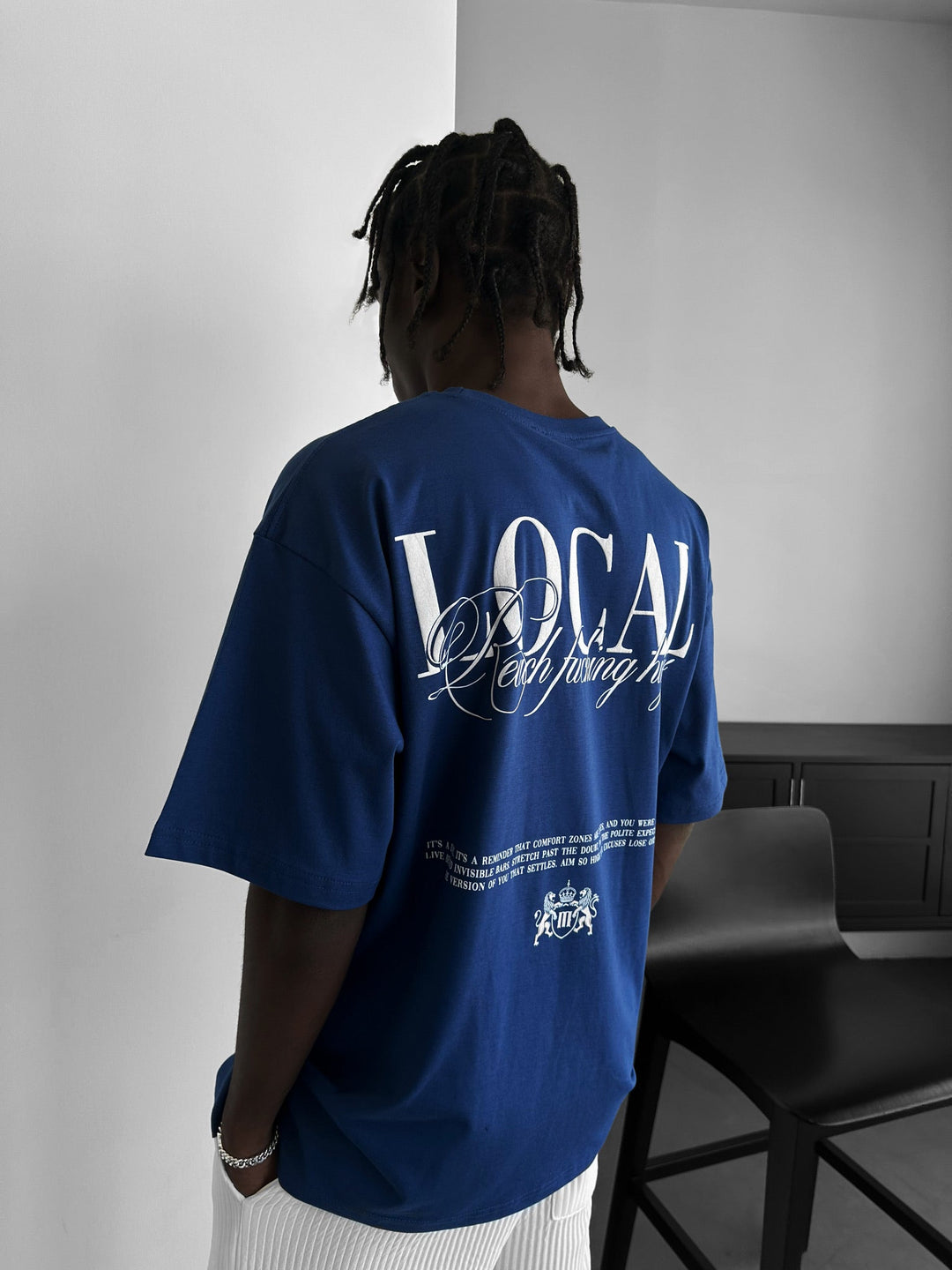 Koszulka Oversize Local - Navy Peony