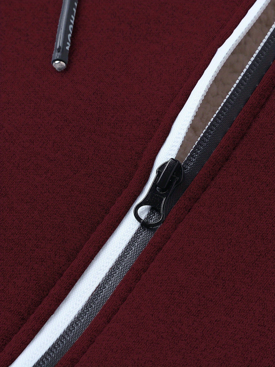 Przytulny z kapturem Zip-Up kurtka
