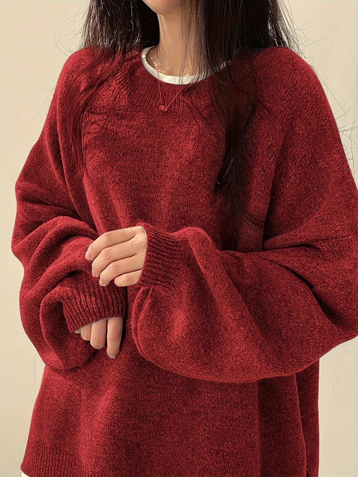 Swobodny Drop-Shoulder sweter