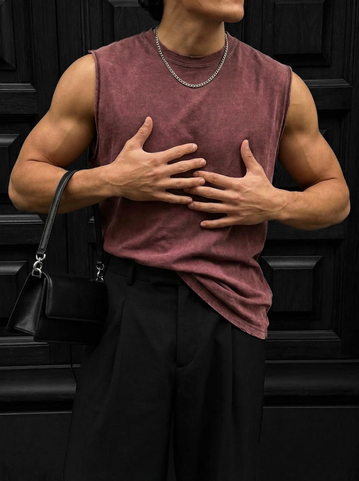 Oversize Prany TankTop - Bordeaux
