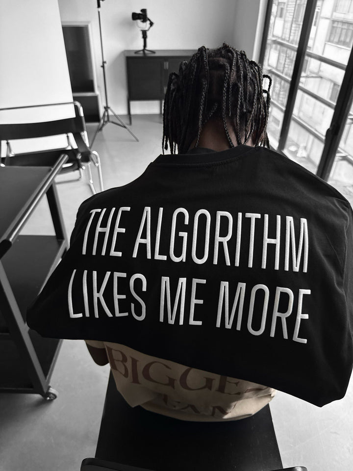 Oversize "Algorytm" T-Shirt - Czarny i Biały