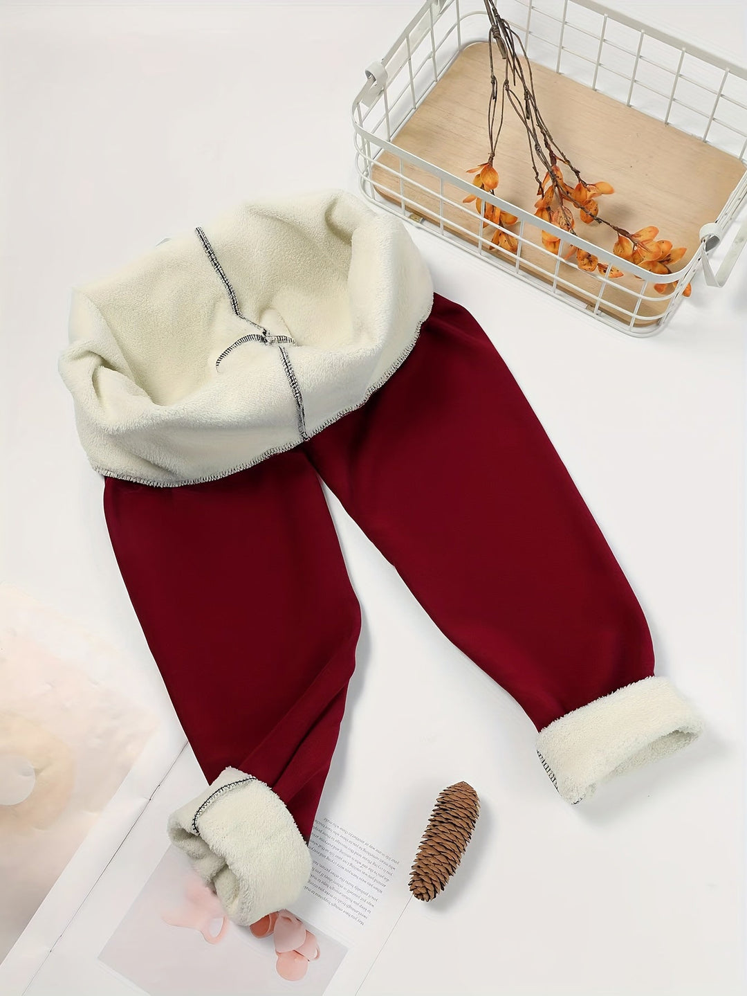 Wysoki-talia przytulny zimowy Leggings
