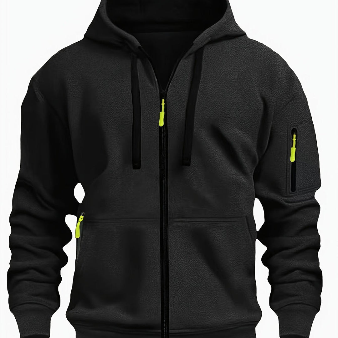 Codzienny Zip-Up bluza z kapturem