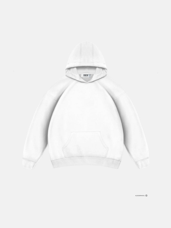 Oversize Basic Hoodie - Biały