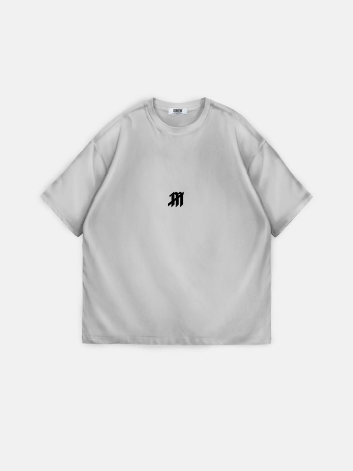 T-shirt Oversize z Myszką - Szary